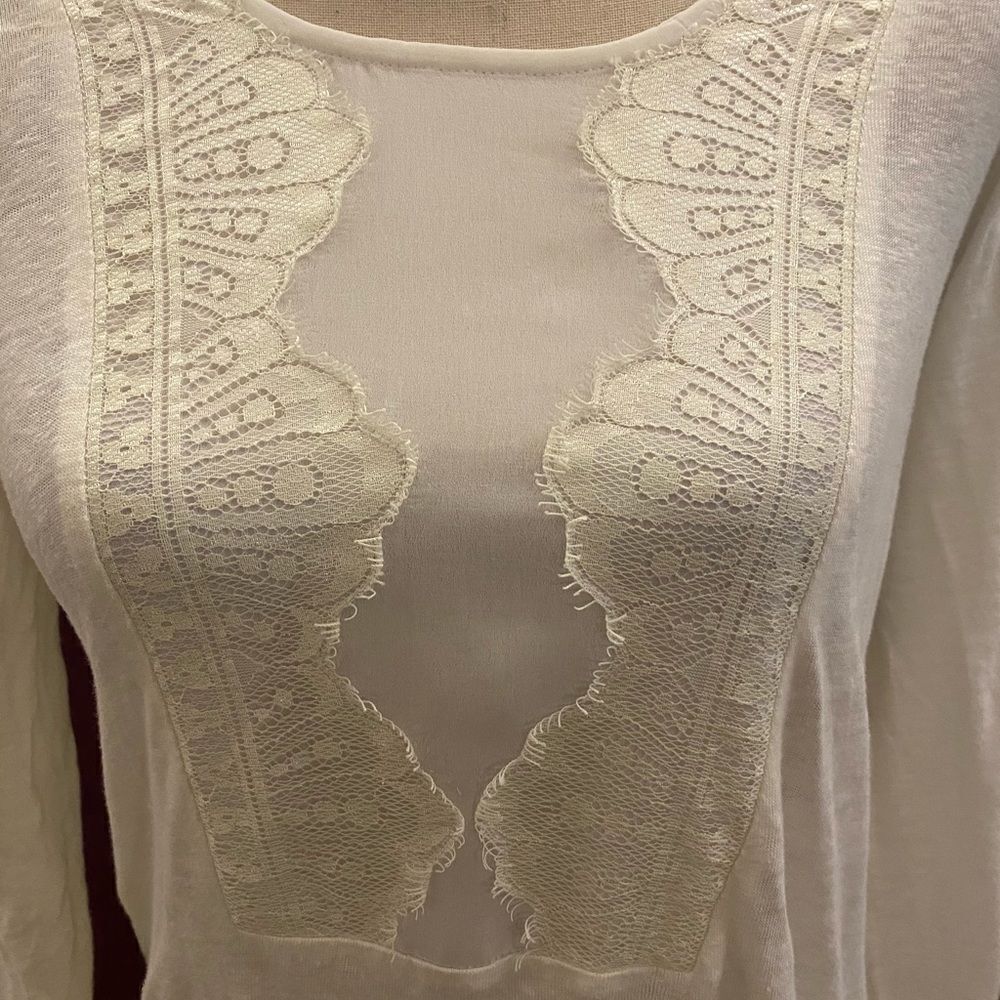 Sandro lace detailed long sleeve top, S - Picture 2 of 6